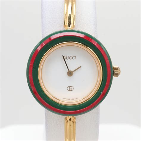 gucci interchangeable bezel|Gucci quartz bezel watch.